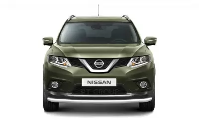 Защита переднего бампера одинарная O63 мм (НПС) на Nissan X-TRAIL с 2015