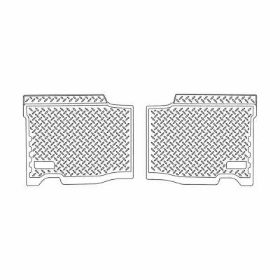 Коврики салонные для UAZ Patriot (2005-2013) (зад) (длинные задние ковры)