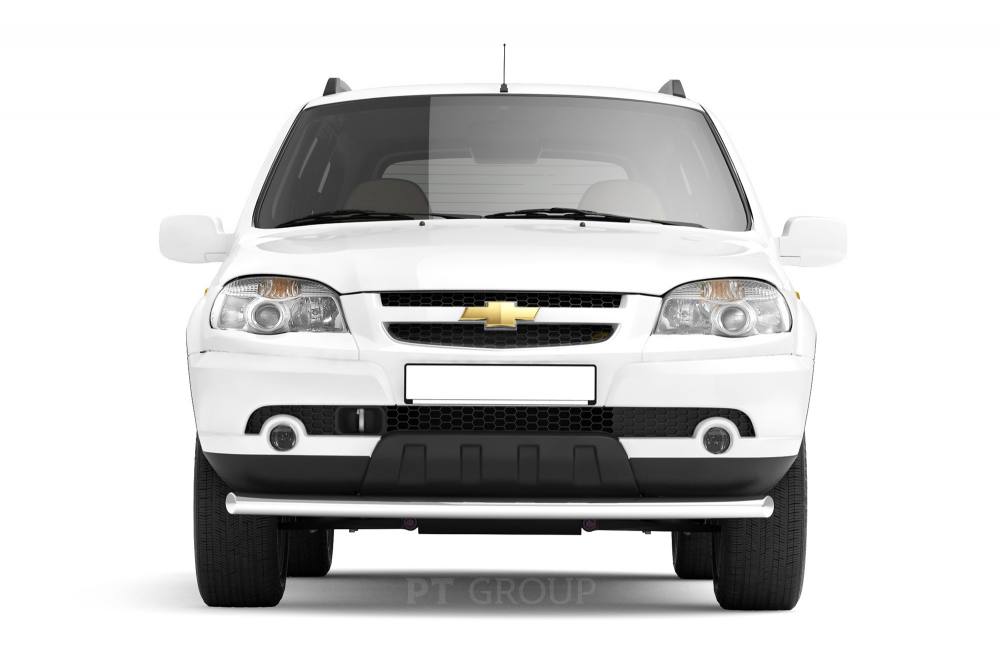 Защита переднего бампера одинарная O63 мм (НПС) Chevrolet NIVA с 2009 от Интернет-Магазина Autoboks.kz