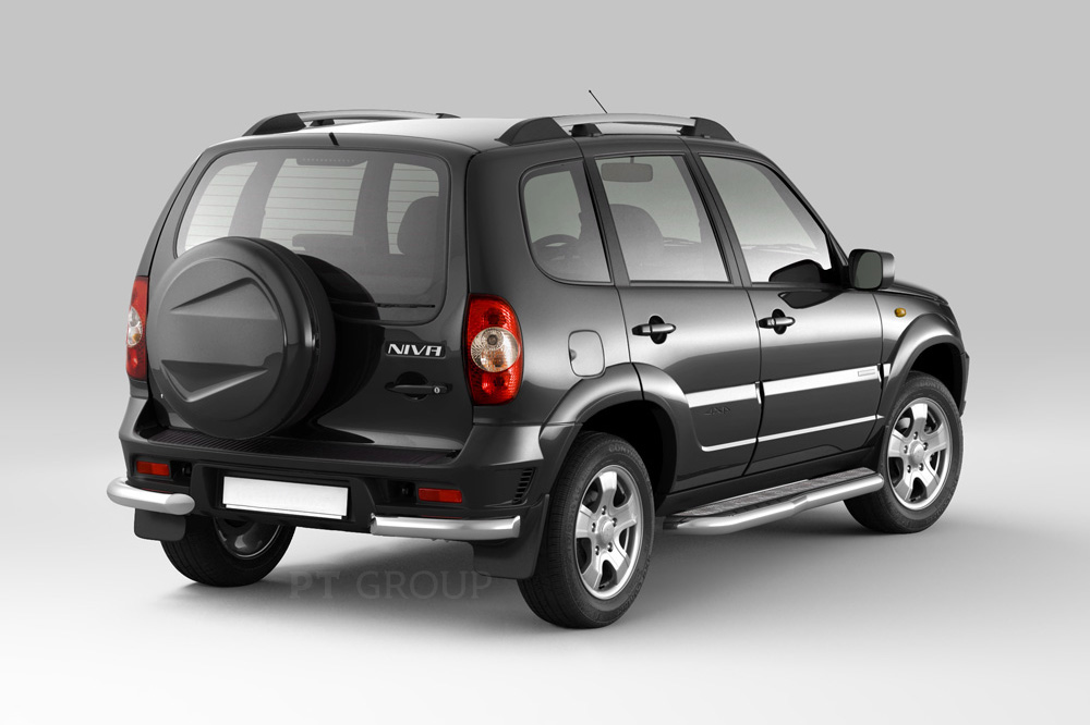 Защита заднего бампера угловая O63 мм (НПС) Chevrolet NIVA с 2009 от Интернет-Магазина Autoboks.kz
