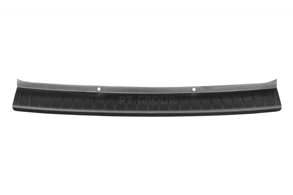 Накладка на задний бампер (ABS, черное тиснение) на LADA Granta лифтбек с 2014 на автомобиль от интернет-магазина AUTOBOKS.kz. 