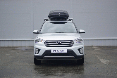 Автобокс на крышу PT-Group Аэродинамический "ACTIVE М" Черный ДВУСТОРОННЕЕ открывание от интернет-магазина AUTOBOKS.kz. 