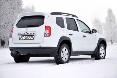 Накладки на крылья (ABS) Renault DUSTER 2012-2015 (дорестайлинг) на автомобиль от Интернет-Магазина Autoboks.kz