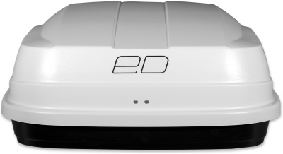 Автобокс ED Магнум 300 (белый, тиснение карбон) от интернет-магазина AUTOBOKS.kz. 