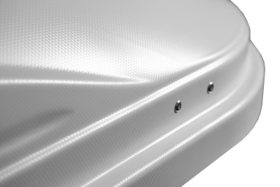 Автобокс ED Магнум 390 (белый, тиснение карбон) от интернет-магазина AUTOBOKS.kz. 