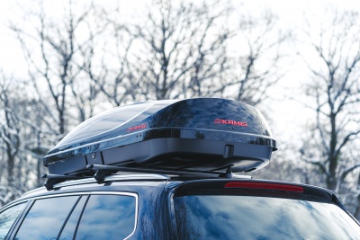 Автобокс Kamei Husky 510 черный глянцевый двустороннее от интернет-магазина AUTOBOKS.kz. 