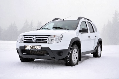 Накладки на крылья (ABS) Renault DUSTER 2012-2015 (дорестайлинг) на автомобиль от Интернет-Магазина Autoboks.kz