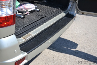 Накладка на задний бампер (черное тиснение) (ABS) UAZ PATRIOT 2014- на автомобиль от Интернет-Магазина Autoboks.kz