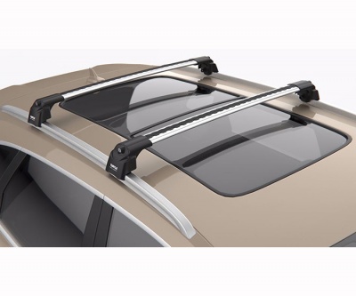 Багажник на крышу Turtle Air2 для Hyundai Bayon 2021-2024 серебристый от интернет-магазина AUTOBOKS.kz. 