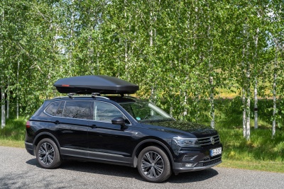 Автобокс Kamei Fosco 540  черный матовый двустороннее от интернет-магазина AUTOBOKS.kz. 