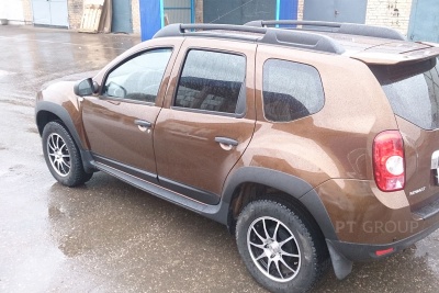 Накладки на крылья (ABS) Renault DUSTER с 2016 (рестайлинг) на автомобиль от Интернет-Магазина Autoboks.kz