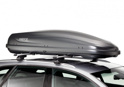 Автобокс Hapro Traxer 6.6 (410 л) черный матовый двустороннее от интернет-магазина AUTOBOKS.kz. 