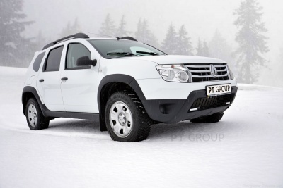 Накладки на крылья (ABS) Renault DUSTER 2012-2015 (дорестайлинг) на автомобиль от Интернет-Магазина Autoboks.kz